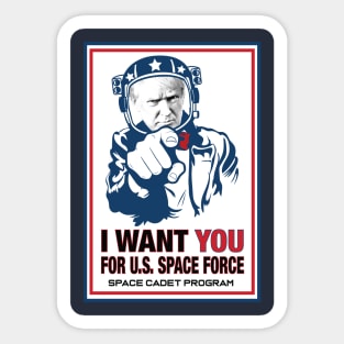 I Want YOU for U.S. Space Force! Sticker